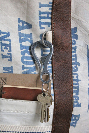 Extra Large 1950's era Salt Bag Carryall