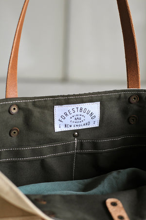 1940's era Canvas & Work Apron Tote Bag