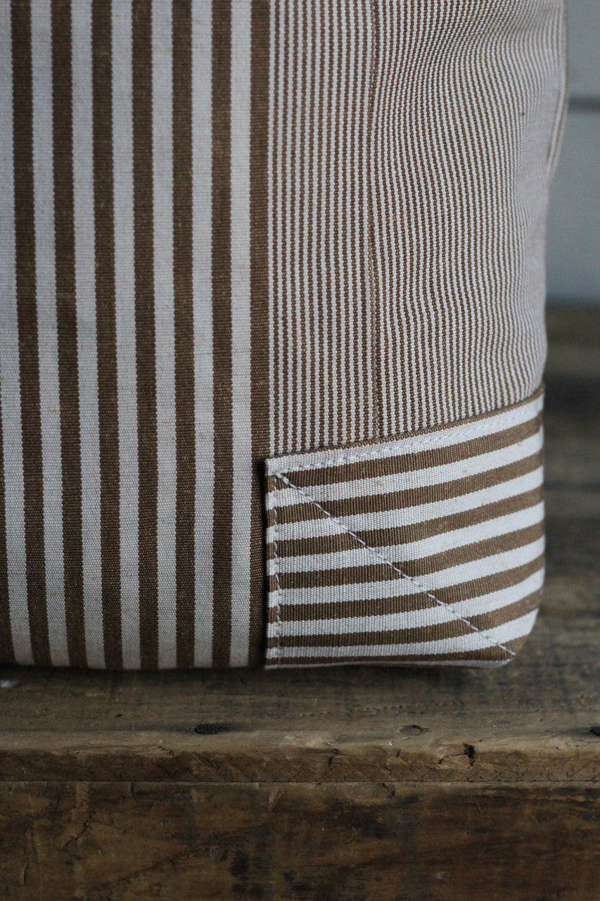 The Rambler Tote / Brown Stripe