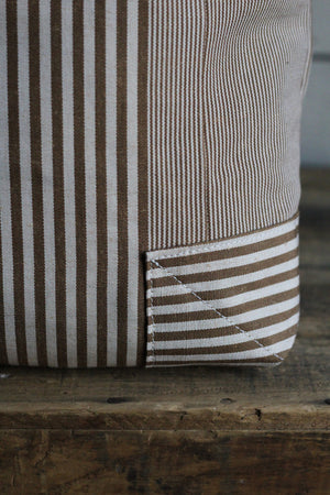 The Rambler Tote / Brown Stripe