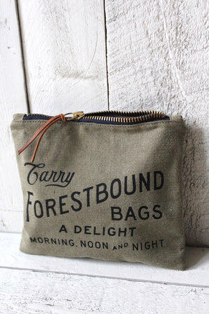 WWII era Canvas Logo Pouch