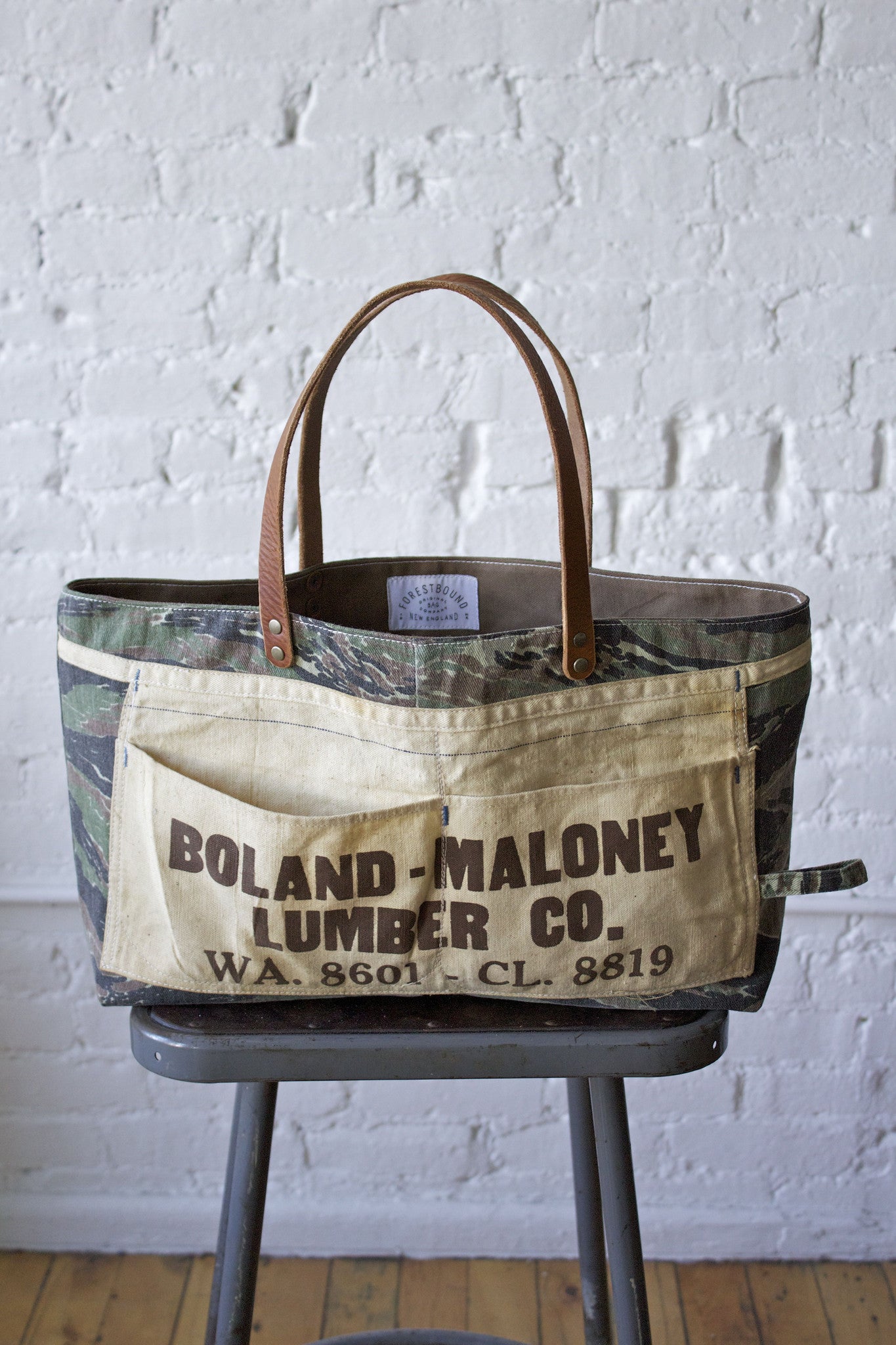 1960's era Camo & Work Apron Carryall