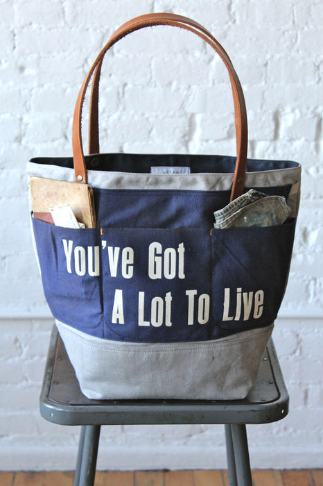1950's era Canvas and Work Apron Tote Bag