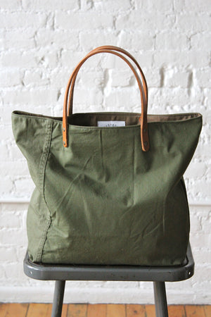 WWII era Two Tone US Military Canvas Tote Bag