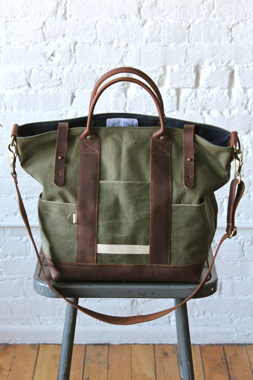 WWII era Canvas Weekend Bag