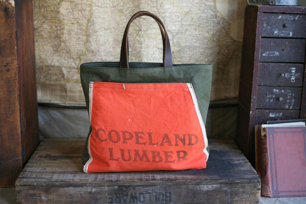 WWII era Canvas & 1950's Work Apron Carryall - SOLD