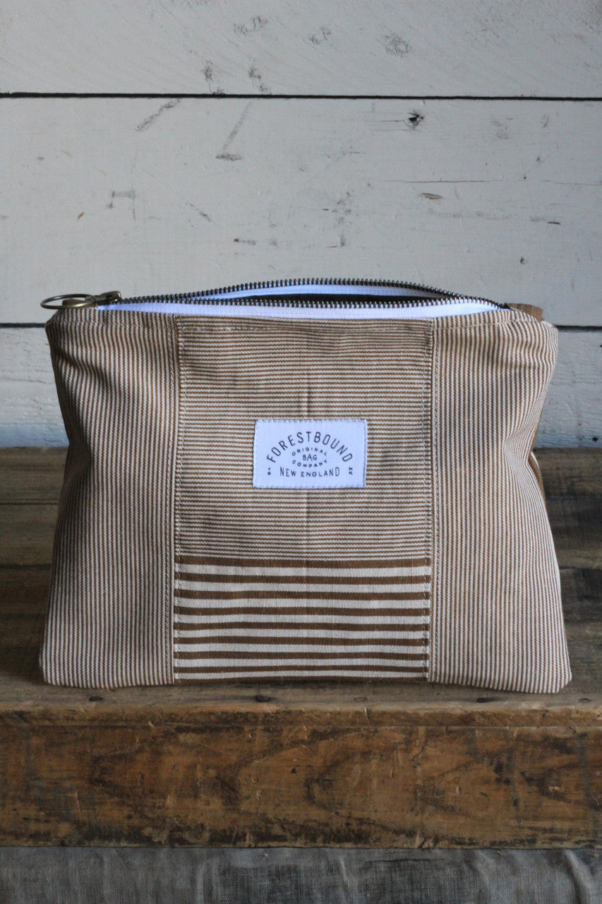 Deadstock Striped Canvas Utility Pouch