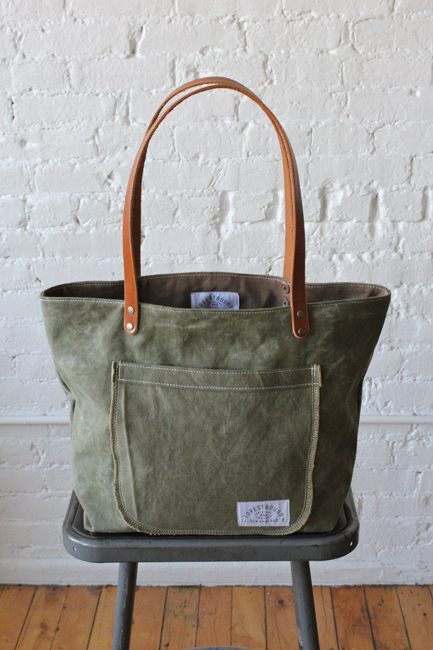 WWII era Military Canvas Pocket Tote