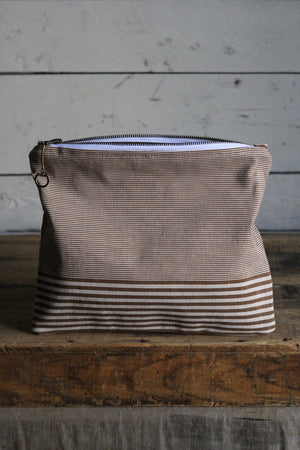 Deadstock Striped Canvas Utility Pouch