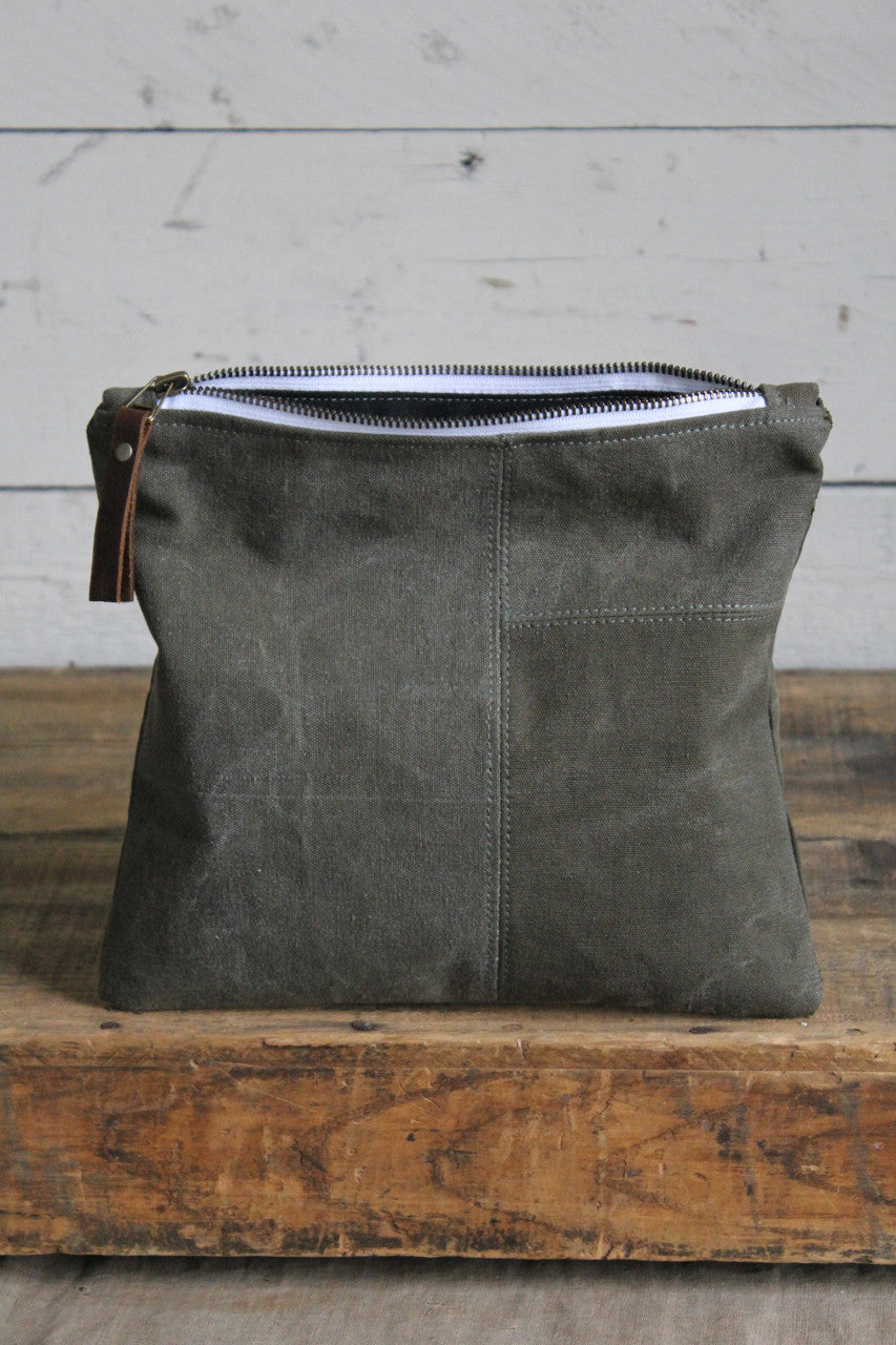WWII era Pieced Canvas Utility Pouch