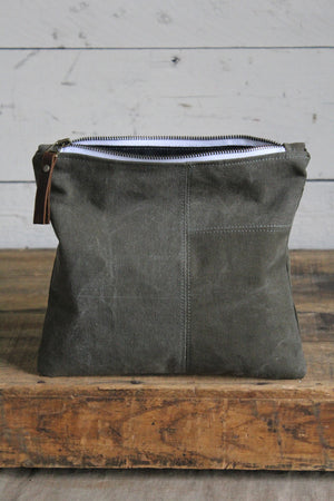 WWII era Pieced Canvas Utility Pouch