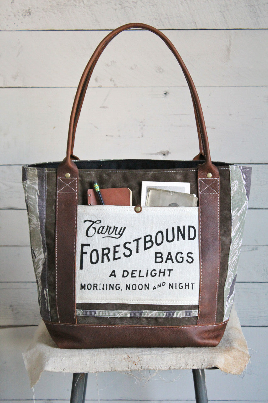 1940's era Canvas & Camo Carryall