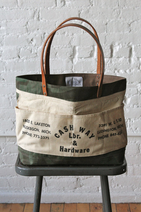 WWII era Camo and Work Apron Carryall