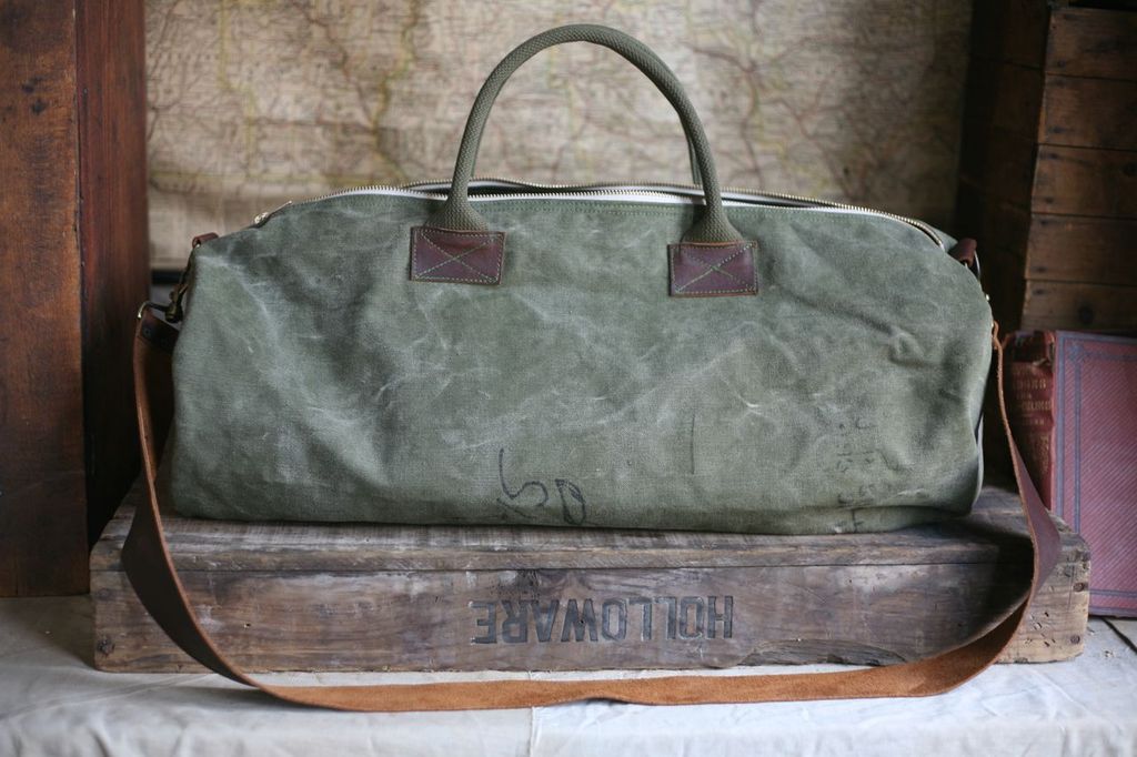 WWII era Canvas Duffel Bag - SOLD