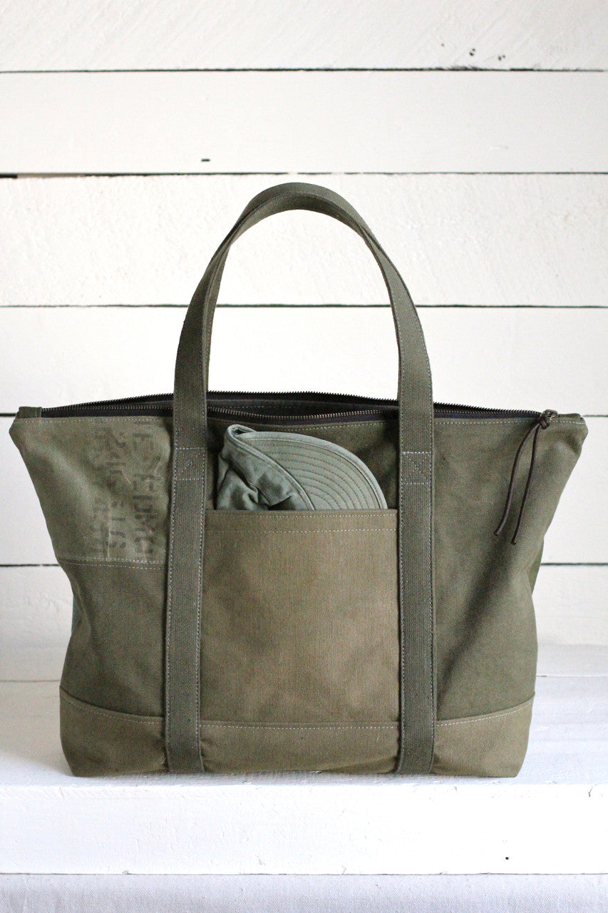 WWII era Canvas Travel Tote