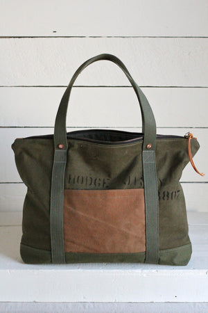 WWII era Canvas Travel Tote