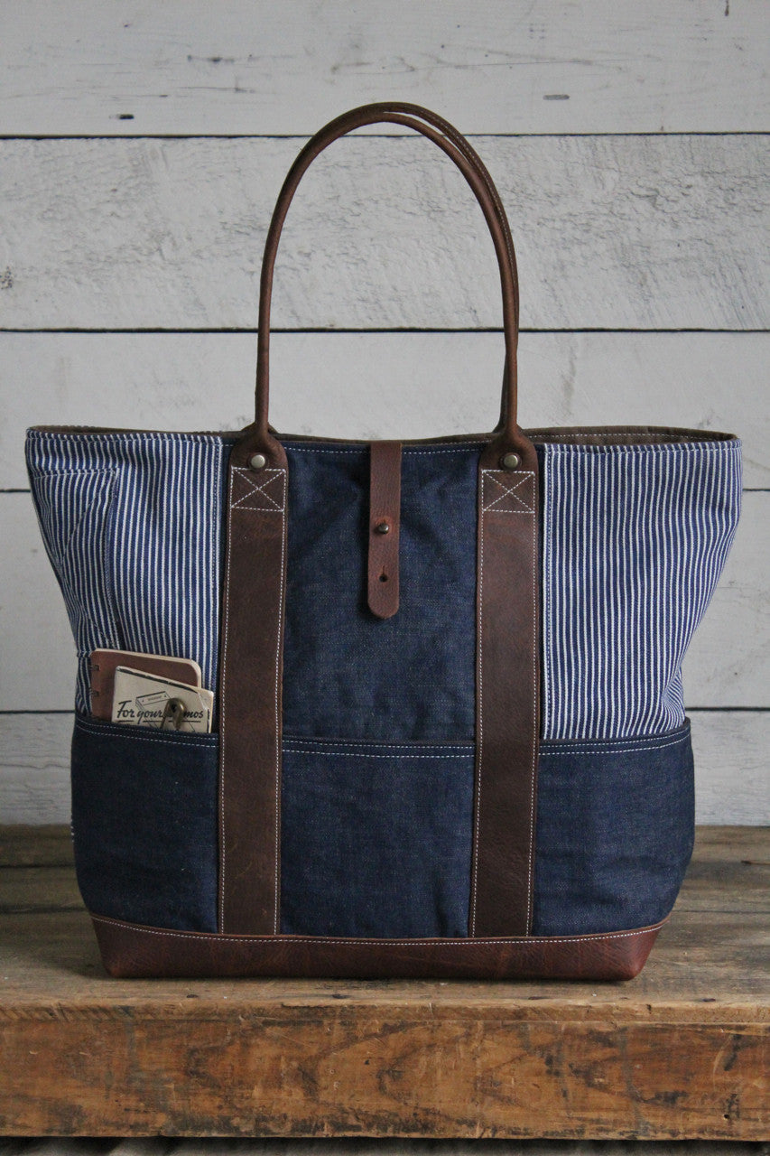 WWII era Denim & 1930's era Work Apron Carryall