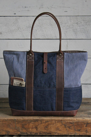 WWII era Denim & 1930's era Work Apron Carryall