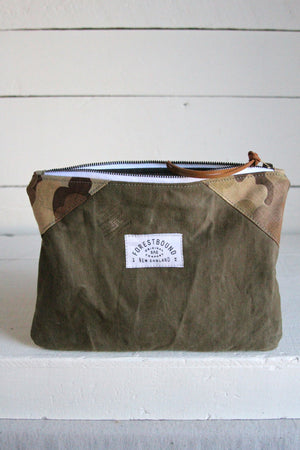 WWII era Canvas & Camo Pocket Utility Pouch