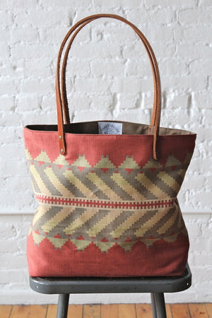 1950's era Santa Fe Woven Tote Bag