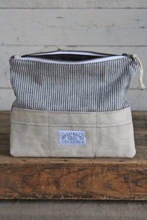 1950's era Striped Cotton Utility Pouch
