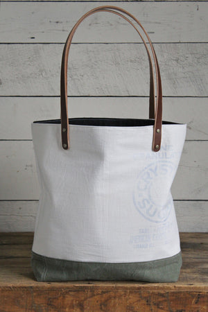 1950's era Feed Sack Tote Bag
