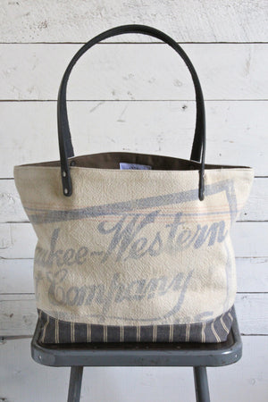 1940's era Feed Sack Tote Bag