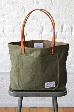 WWII era Military Canvas Pocket Tote Bag