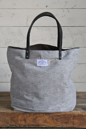 1950's era Striped Cotton Tote Bag