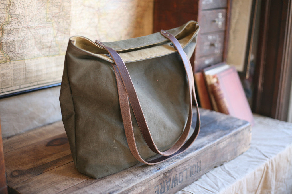 WWII era Canvas Tote Bag - SOLD
