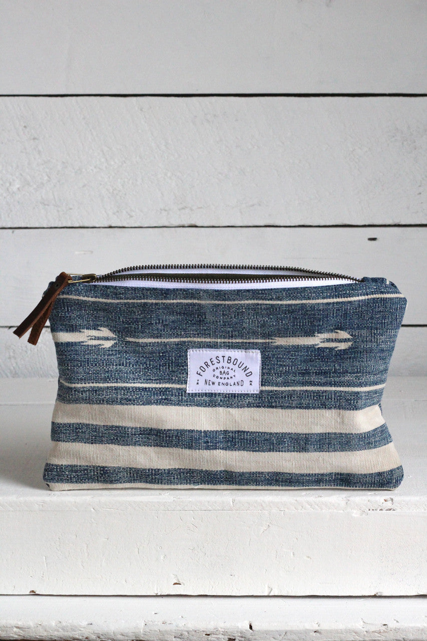 Indigo Dyed Cotton Utility Pouch / #2