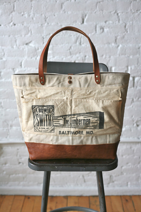 WWII era Canvas & Work Apron Carryall