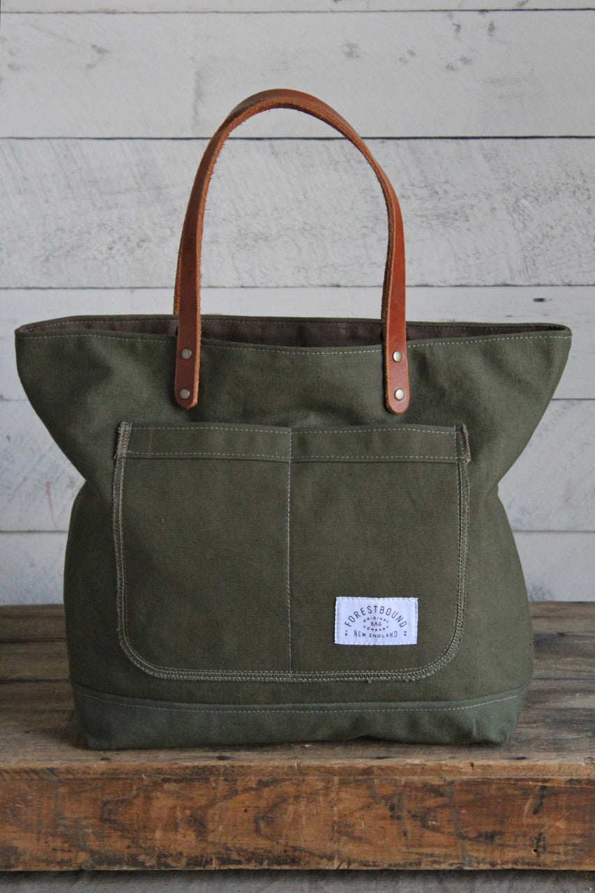 WWII era Military Canvas Pocket Tote