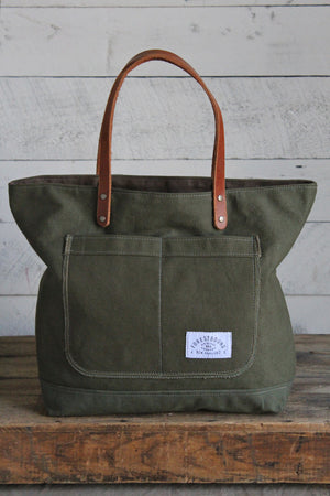 WWII era Military Canvas Pocket Tote