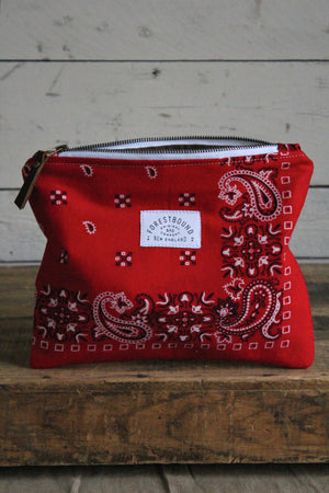 1950's era Reclaimed Bandana Utility Pouch