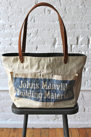 WWII era Canvas & Work Apron Tote Bag