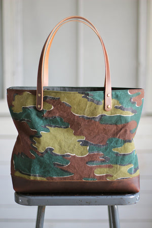 1950's era Jigsaw Pattern Camo Carryall