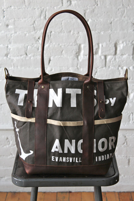 1940's era Waxed Canvas Promo Apron Weekend Bag