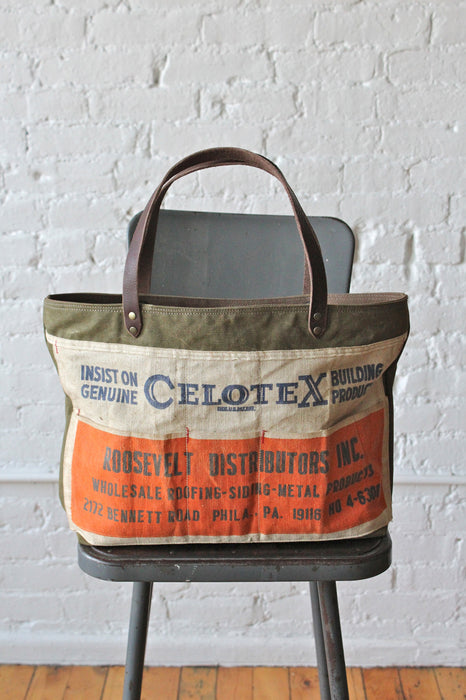 WWII era Canvas & Work Apron Carryall