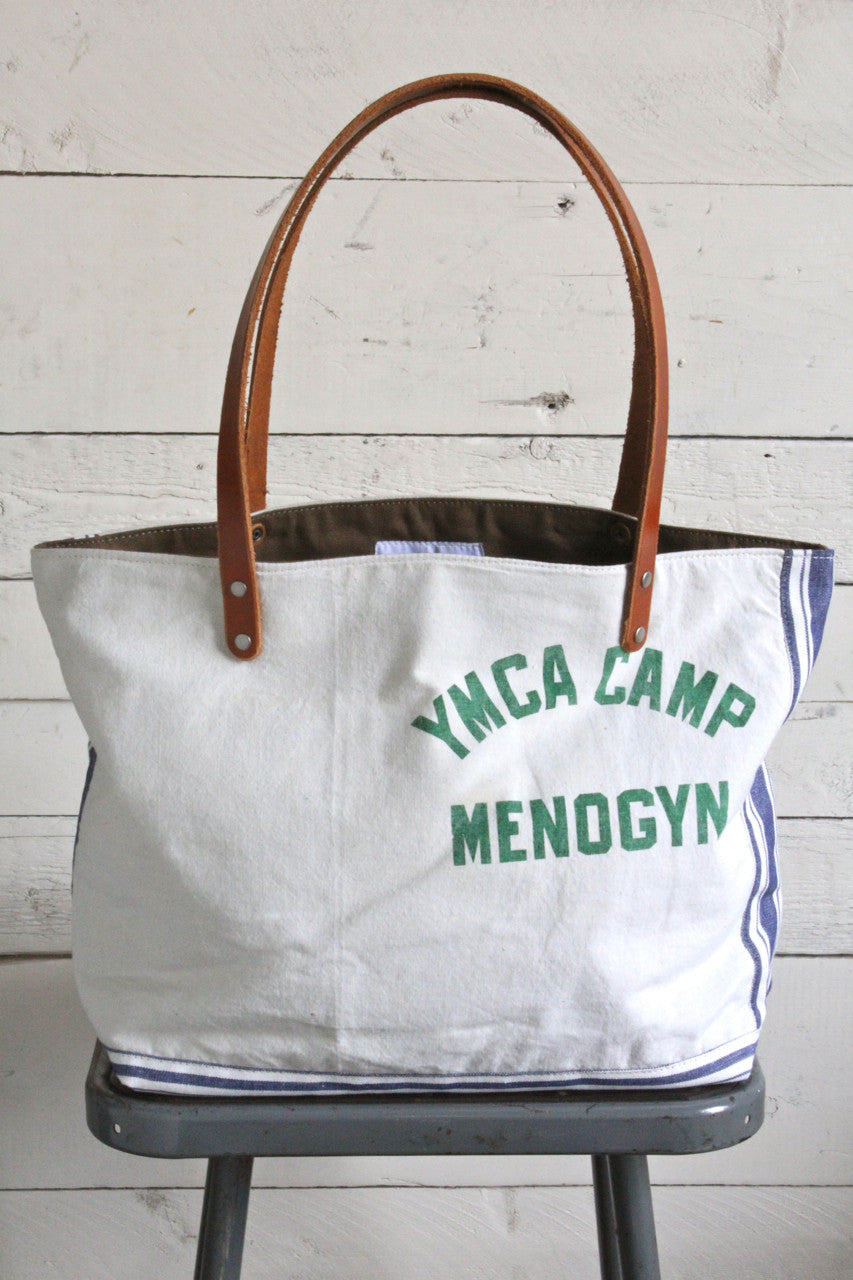 1950's era Pieced Canvas Tote Bag