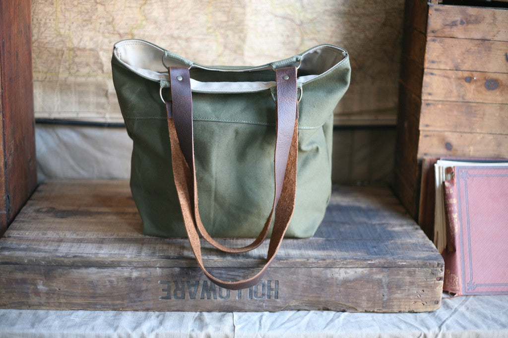 WWII era Canvas Tote Bag - SOLD