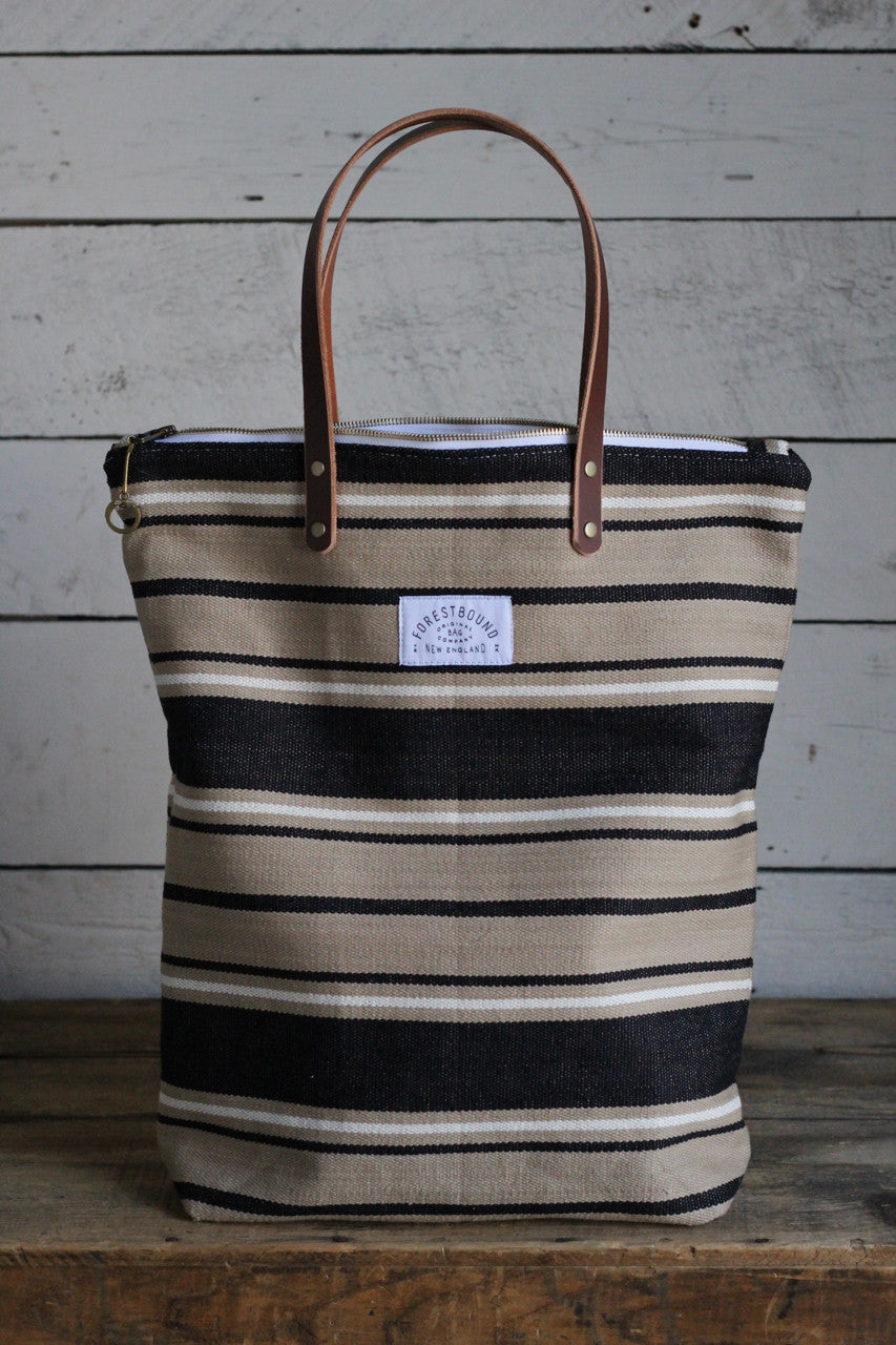 The Rambler Tote / Woven Stripe