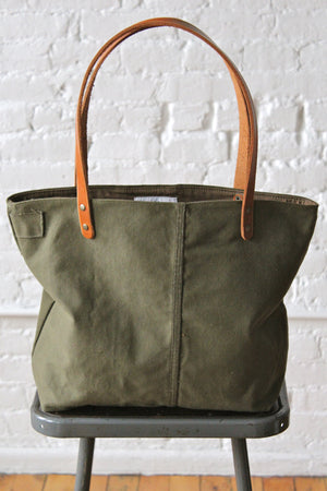 WWII era Two Tone US Military Canvas Tote Bag