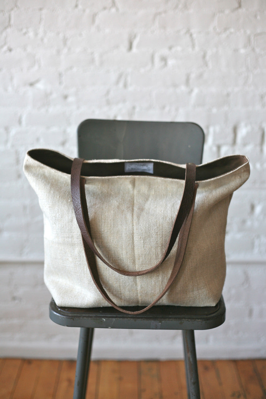 1930s era Linen Tote Bag