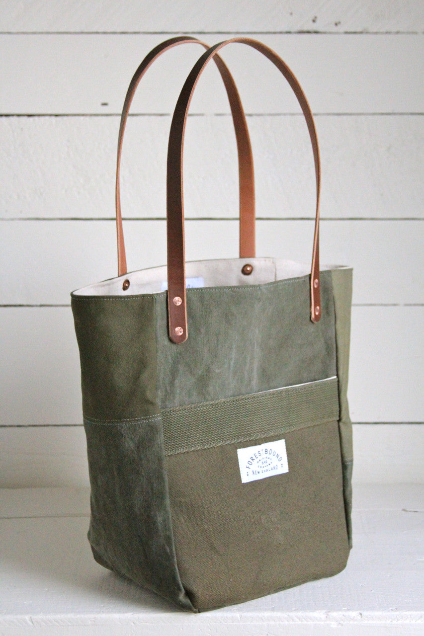 WWII era Canvas Pocket Tote