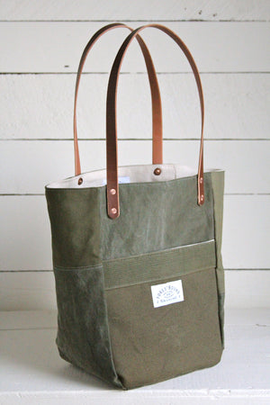 WWII era Canvas Pocket Tote