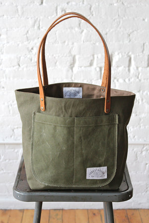 WWII era Military Canvas Pocket Tote Bag