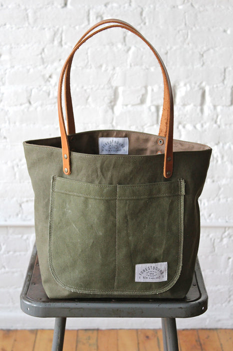WWII era Military Canvas Pocket Tote Bag