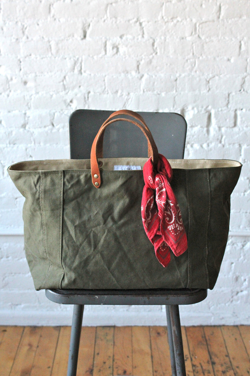 WWII era Military Canvas Tote Bag