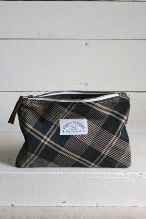 Deadstock Blue Plaid Utility Pouch